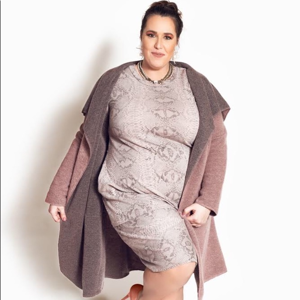 Bajii (+) Italian Snake Print Dress